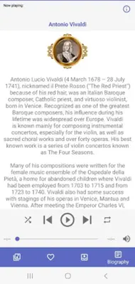 Antonio Vivaldi Music Works android App screenshot 1